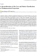 Cover page: A Reconsideration of the Core and Matrix Classification of Thalamocortical Projections.