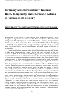 Cover page: Ordinary and Extraordinary Trauma: Race, Indigeneity, and Hurricane Katrina in Tunica-Biloxi History