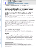 Cover page: Gender, HIV Testing and Stigma: The Association of HIV Testing Behaviors and Community-Level and Individual-Level Stigma in Rural South Africa Differ for Men and Women