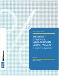 Cover page: The Impact of Anti-DEI Legislation on LGBTQ+ Faculty in Higher Education