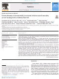 Cover page: Serum albumin is incrementally associated with increased mortality across varying levels of kidney function.