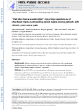 Cover page: “I felt like I had a scarlet letter”: Recurring experiences of structural stigma surrounding opioid tapers among patients with chronic, non-cancer pain