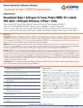 Cover page: Recombinant Alpha-1 Antitrypsin-Fc Fusion Protein INBRX-101 in Adults With Alpha-1 Antitrypsin Deficiency: A Phase 1 Study.