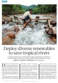 Cover page of Deploy diverse renewables to save tropical rivers