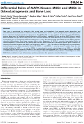 Cover page: Differential Roles of MAPK Kinases MKK3 and MKK6 in Osteoclastogenesis and Bone Loss