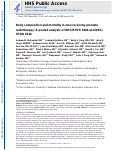 Cover page: Body composition and mortality in men receiving prostate radiotherapy: A pooled analysis of NRG/RTOG 9406 and NRG/RTOG 0126.