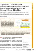 Cover page: Asymmetric Electrostatic and Hydrophobic–Hydrophilic Interaction Forces between Mica Surfaces and Silicone Polymer Thin Films