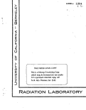 Cover page: ELASTIC SCATTERING OF 340 MEV PROTONS