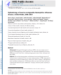 Cover page: Epidemiology of Invasive Nontypeable Haemophilus influenzae Disease-United States, 2008-2019.