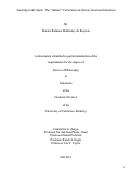 Cover page: Teaching to the Spirit: The "Hidden" Curriculum of African American Education