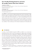 Cover page of Eco-friendly Routing based on real-time Air-quality Sensor Data from Vehicles