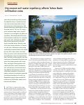 Cover page: Dry-season soil water repellency affects Tahoe Basin infiltration rates