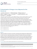 Cover page: Determinants of dengue virus dispersal in the Americas