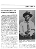 Cover page: The Willie Boy Case and Attendant Circumstances