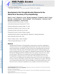 Cover page: Development of the Thought Disorder Measure for the Hierarchical Taxonomy of Psychopathology