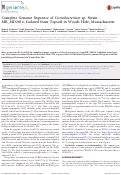 Cover page: Complete Genome Sequence of Curtobacterium sp. Strain MR_MD2014, Isolated from Topsoil in Woods Hole, Massachusetts