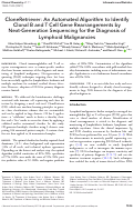 Cover page: CloneRetriever: An Automated Algorithm to Identify Clonal B and T Cell Gene Rearrangements by Next-Generation Sequencing for the Diagnosis of Lymphoid Malignancies.