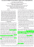 Cover page: Assessment of Multiple Systemic Human Cognitive States using Pupillometry