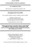 Cover page: BRIEF OF AMICI CURIAE  (for the California Supreme Court's Review of California's Marriage Exclusion Laws)