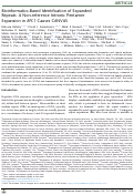 Cover page: Bioinformatics-Based Identification of Expanded Repeats: A Non-reference Intronic Pentamer Expansion in RFC1 Causes CANVAS.