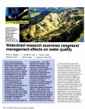 Cover page: Watershed research examines rangeland management effects on water quality