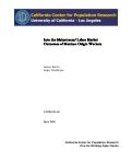 Cover page: Into the Mainstream? Labor Market Outcomes of Mexican Origin Workers