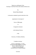 Cover page: Democracy and Dramatic Form: The Figure of the Non-Citizen in the American Renaissance