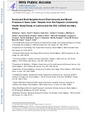 Cover page: Social and built neighborhood environments and blood pressure 6 years later: Results from the Hispanic Community Health Study/Study of Latinos and the SOL CASAS ancillary study