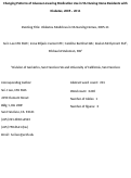 Cover page: Changing Patterns of Glucose-Lowering Medication Use in VA Nursing Home Residents With Diabetes, 2005 to 2011