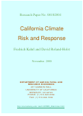 Cover page: Climate change risk and response