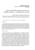 Cover page: Primi risultati dello studio tassonomico di <i>Anthyllis vulneraria</i> L. nell'Appennino centrale