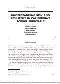 Cover page of Understanding Risk and Resilience in California’s School Principals