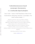 Cover page: Cathodoluminescence-based nanoscopic thermometry in a lanthanide-doped phosphor