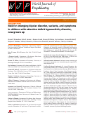 Cover page: Risk for emerging bipolar disorder, variants, and symptoms in children with attention deficit hyperactivity disorder, now grown up.