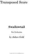 Cover page: Swallowtail