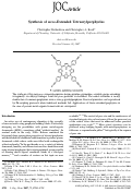 Cover page: Synthesis of meso-Extended Tetraarylporphyrins