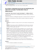 Cover page: Associations of Abdominal Muscle Area and Radiodensity with Adiponectin and Leptin: The Multiethnic Study of Atherosclerosis