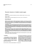 Cover page: Parameter estimation of multiple transient signals