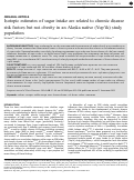 Cover page: Isotopic estimates of sugar intake are related to chronic disease risk factors but not obesity in an Alaska native (Yup’ik) study population