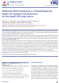 Cover page: Methionyl-tRNA Synthetase is a Useful Diagnostic Marker for Lymph Node Metastasis in Non-Small Cell Lung Cancer