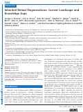 Cover page: Inherited Retinal Degenerations: Current Landscape and Knowledge Gaps