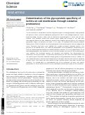 Cover page: Determination of the glycoprotein specificity of lectins on cell membranes through oxidative proteomics