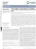 Cover page: Rational design of a high-efficiency, multivariate metal–organic framework phosphor for white LED bulbs