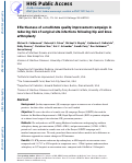 Cover page: Effectiveness of a multistate quality improvement campaign in reducing risk of surgical site infections following hip and knee arthroplasty.