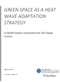 Cover page: Green Space as a Heat Wave Adaptation Strategy: A Health Impact Assessment for San Diego County