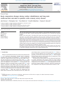 Cover page of Body composition changes during cardiac rehabilitation and long-term cardiovascular outcomes in patients with coronary artery disease