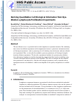 Cover page: Deriving Quantitative Cell Biological Information from Dye-Dilution Lymphocyte Proliferation Experiments