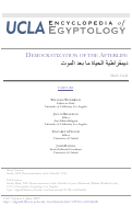Cover page: Democratization of the Afterlife