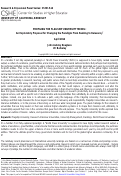 Cover page: PROFILING THE FLAGSHIP UNIVERSITY MODEL: An Exploratory Proposal for Changing the Paradigm From Ranking to Relevancy*