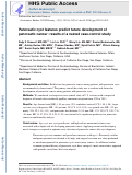 Cover page: Pancreatic cyst features predict future development of pancreatic cancer: results of a nested case-control study